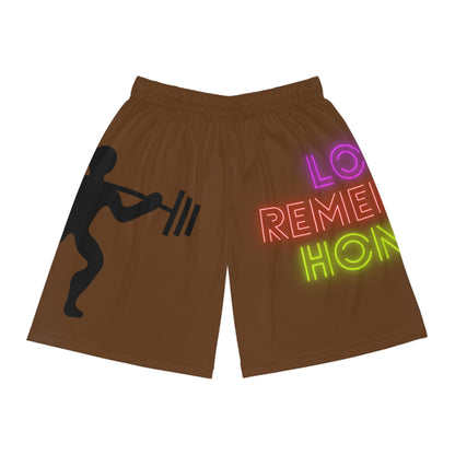 Basketball Shorts: Weightlifting Brown