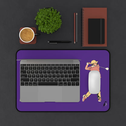 Desk Mat: Golf Purple