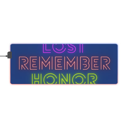 LED Gaming Mouse Pad: Lost Remember Honor Dark Blue