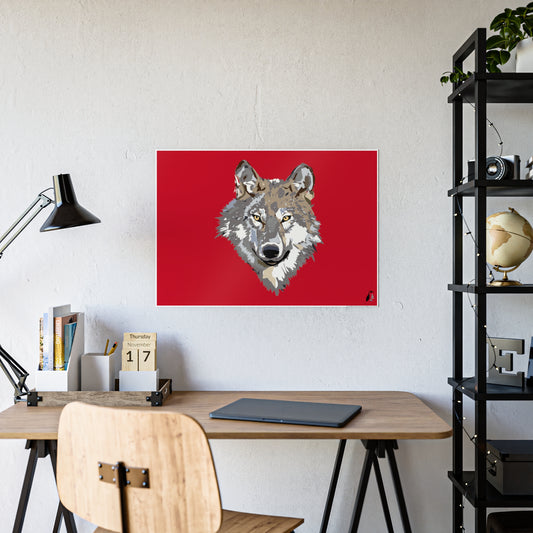 Gloss Posters: Wolves Dark Red