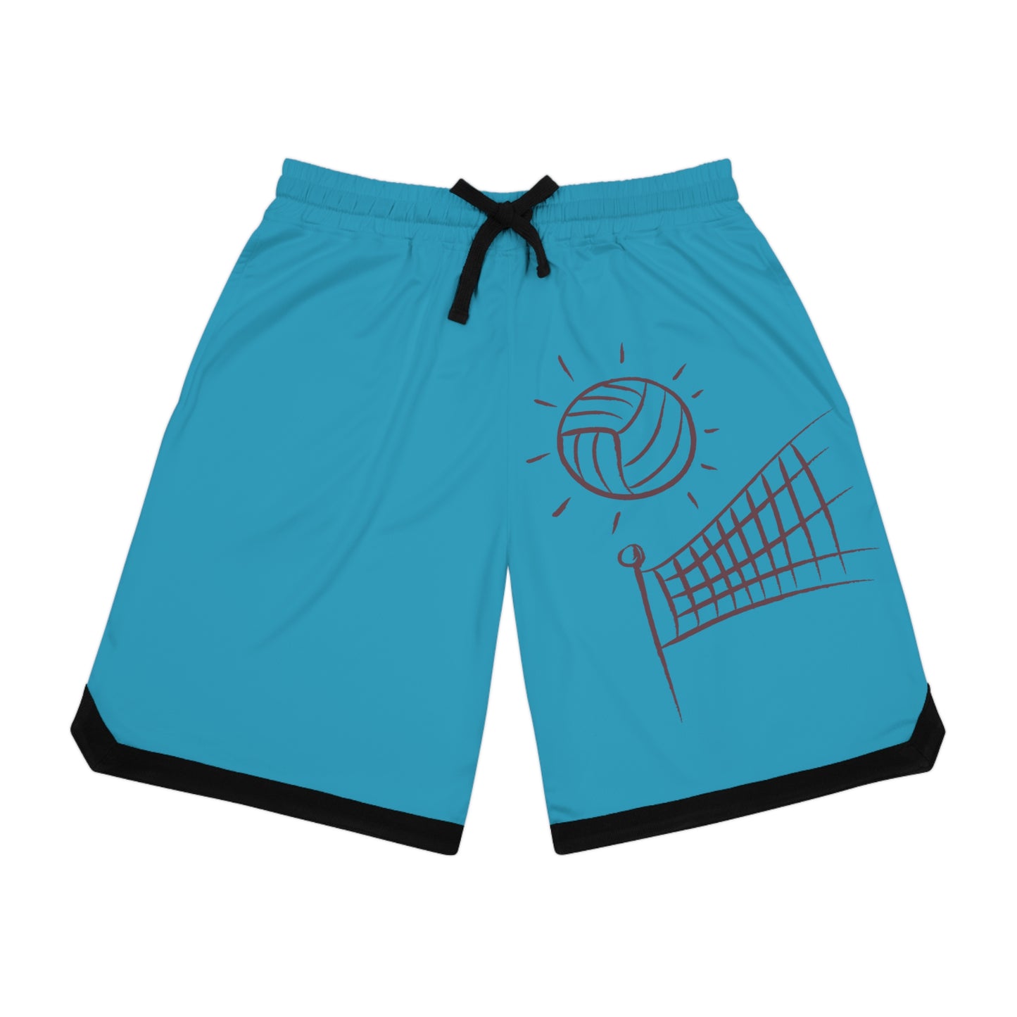 Basketball Rib Shorts: Volleyball Turquoise