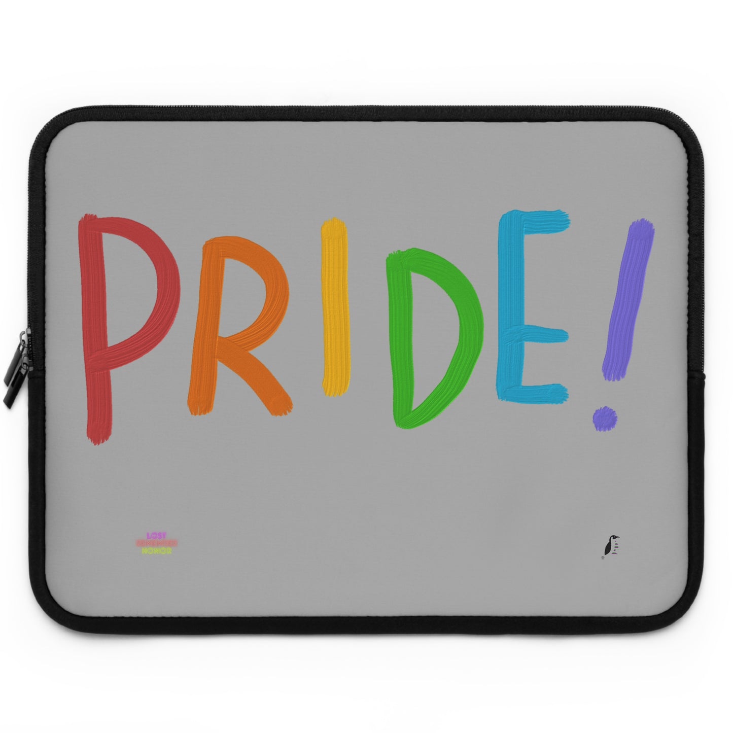 Laptop Sleeve: LGBTQ Pride Lite Grey