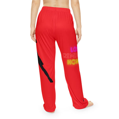 Women's Pajama Pants: Soccer Red