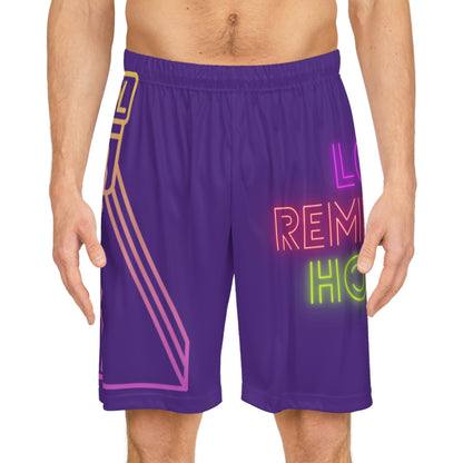 Basketball Shorts: Bowling Purple