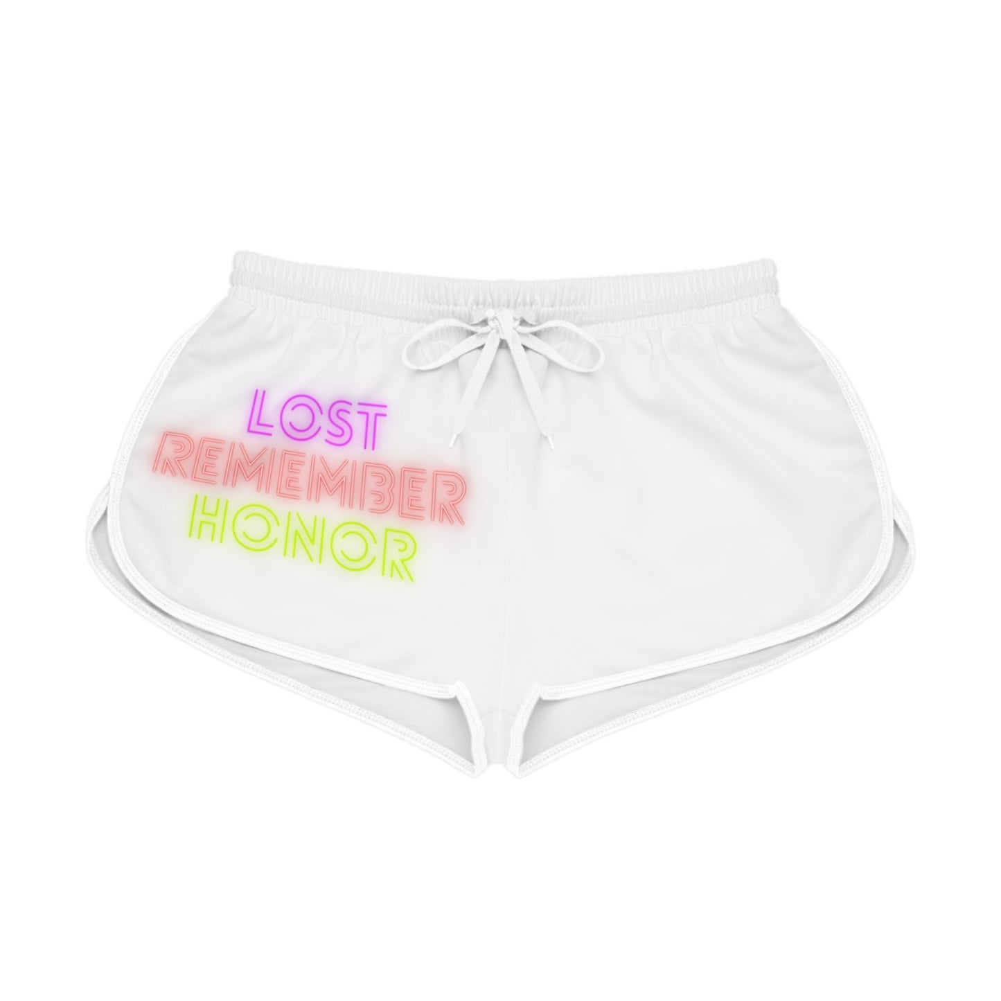 Women's Relaxed Shorts: Lost Remember Honor White