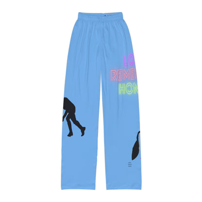 Kids Pajama Pants: Hockey Lite Blue