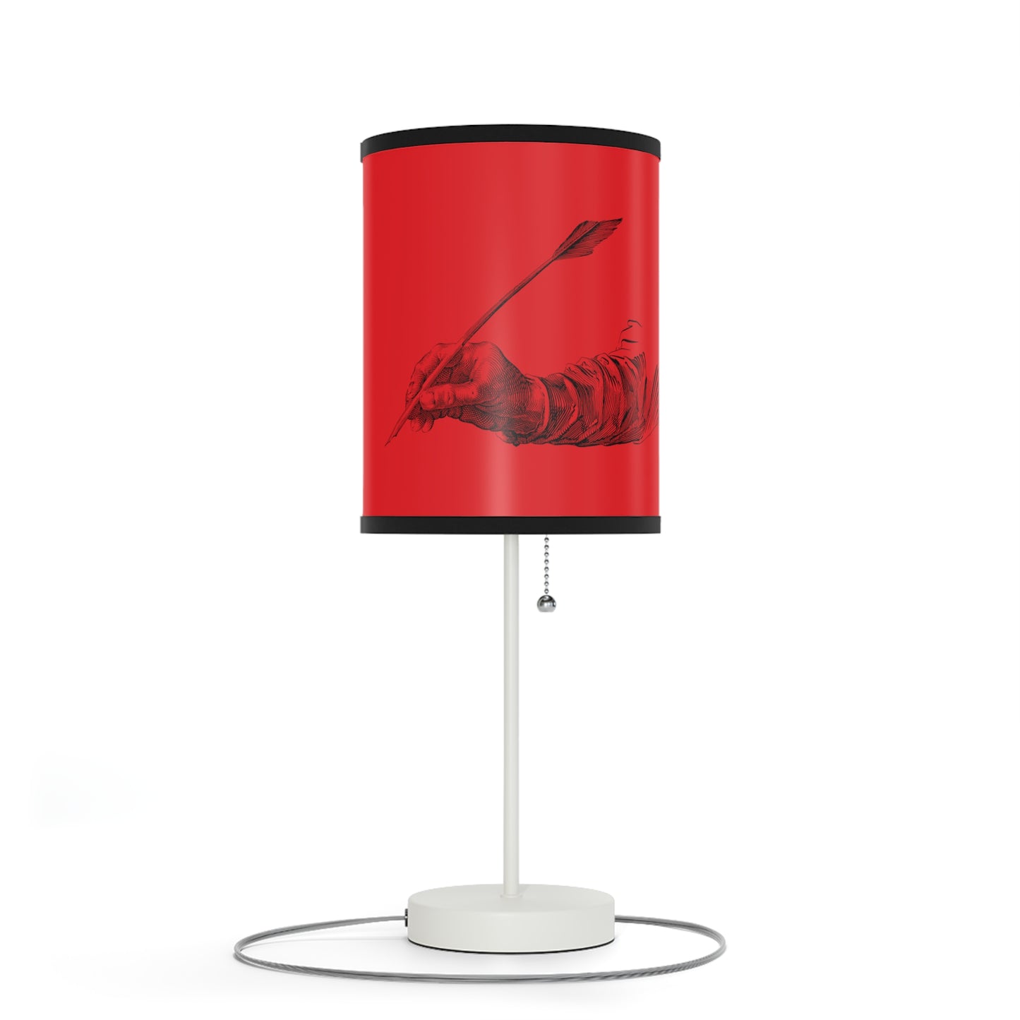 Lamp on a Stand, US|CA plug: Writing Red 