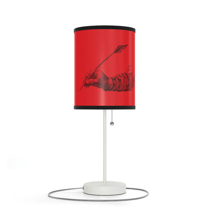 Lamp on a Stand, US|CA plug: Writing Red 