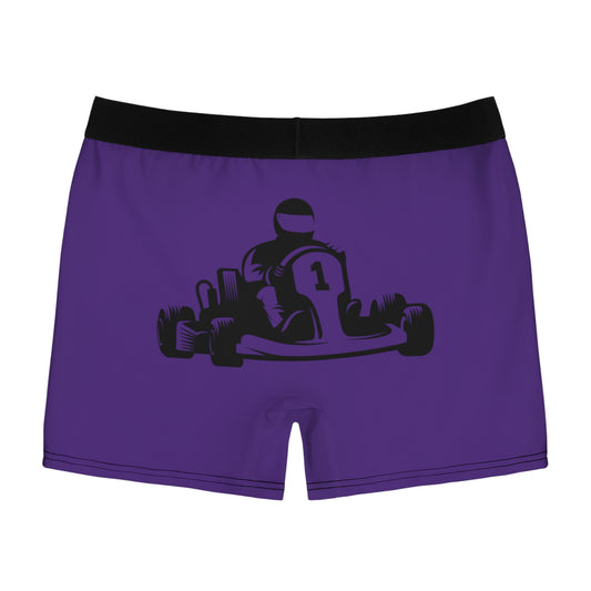 Men's Boxer Briefs: Racing Purple