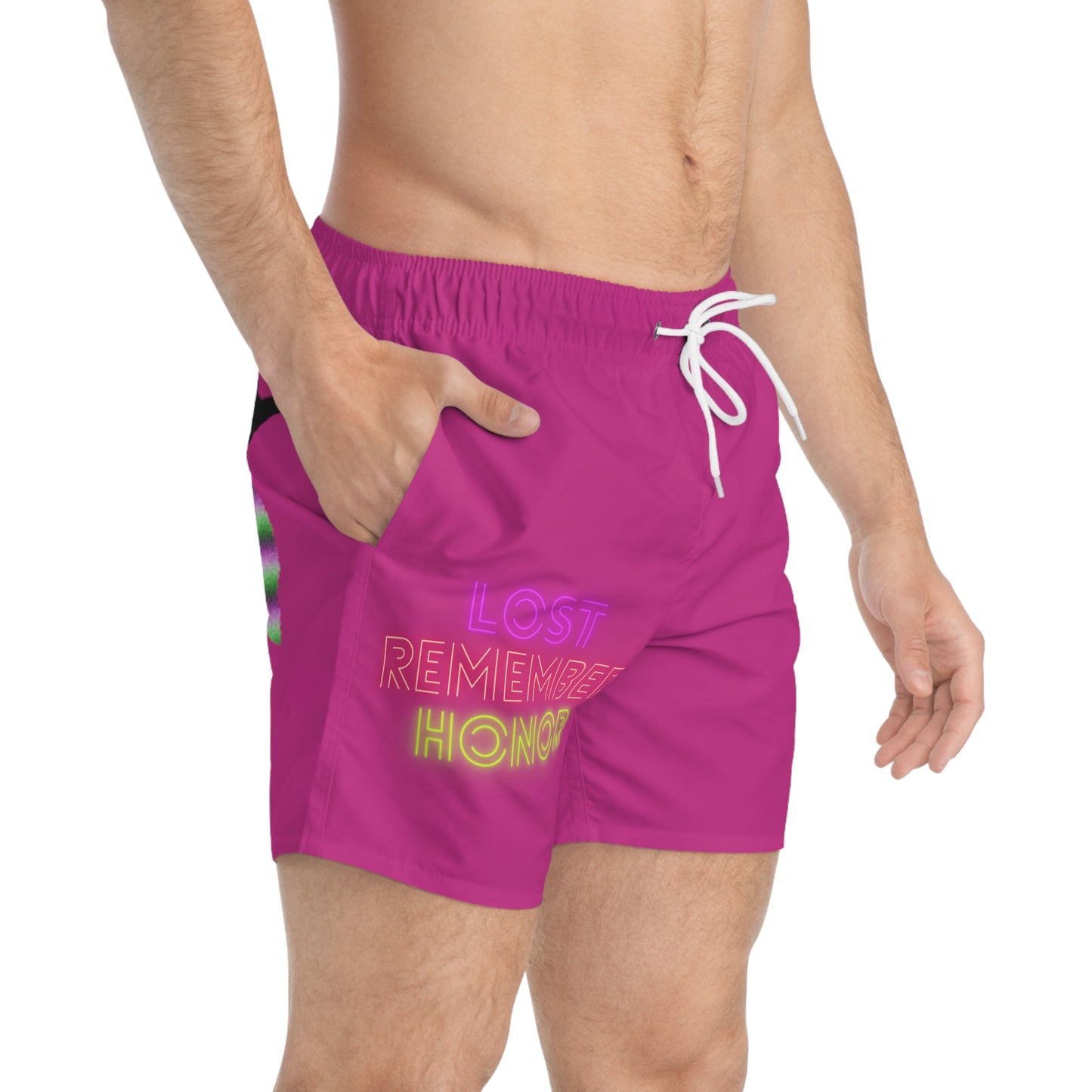 Swim Trunks: Lost Remember Honor Pink