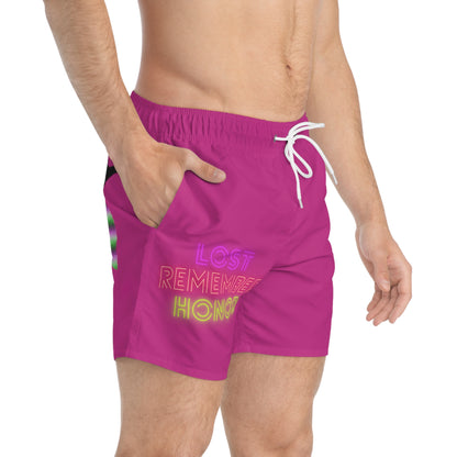 Swim Trunks: Lost Remember Honor Pink