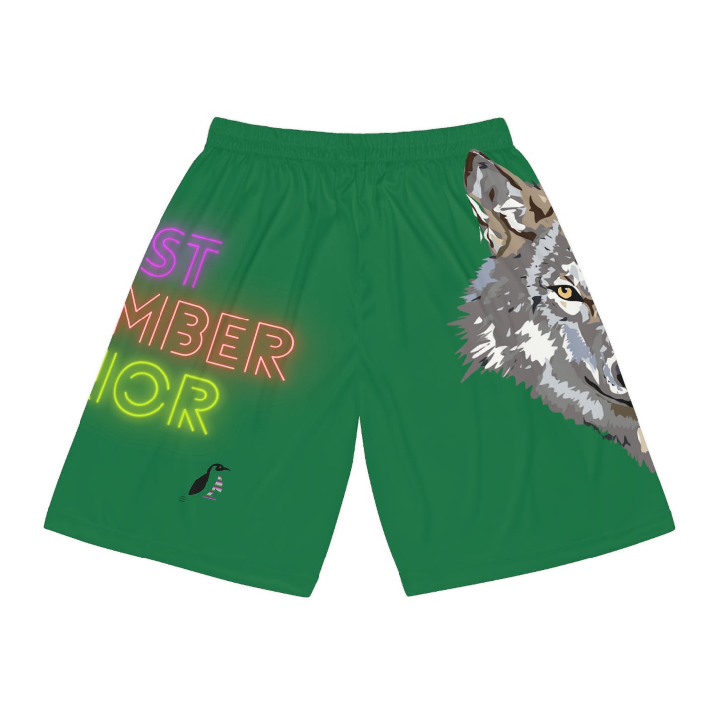 Basketball Shorts: Wolves Dark Green