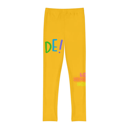 Youth Full-Length Leggings: LGBTQ Pride Yellow