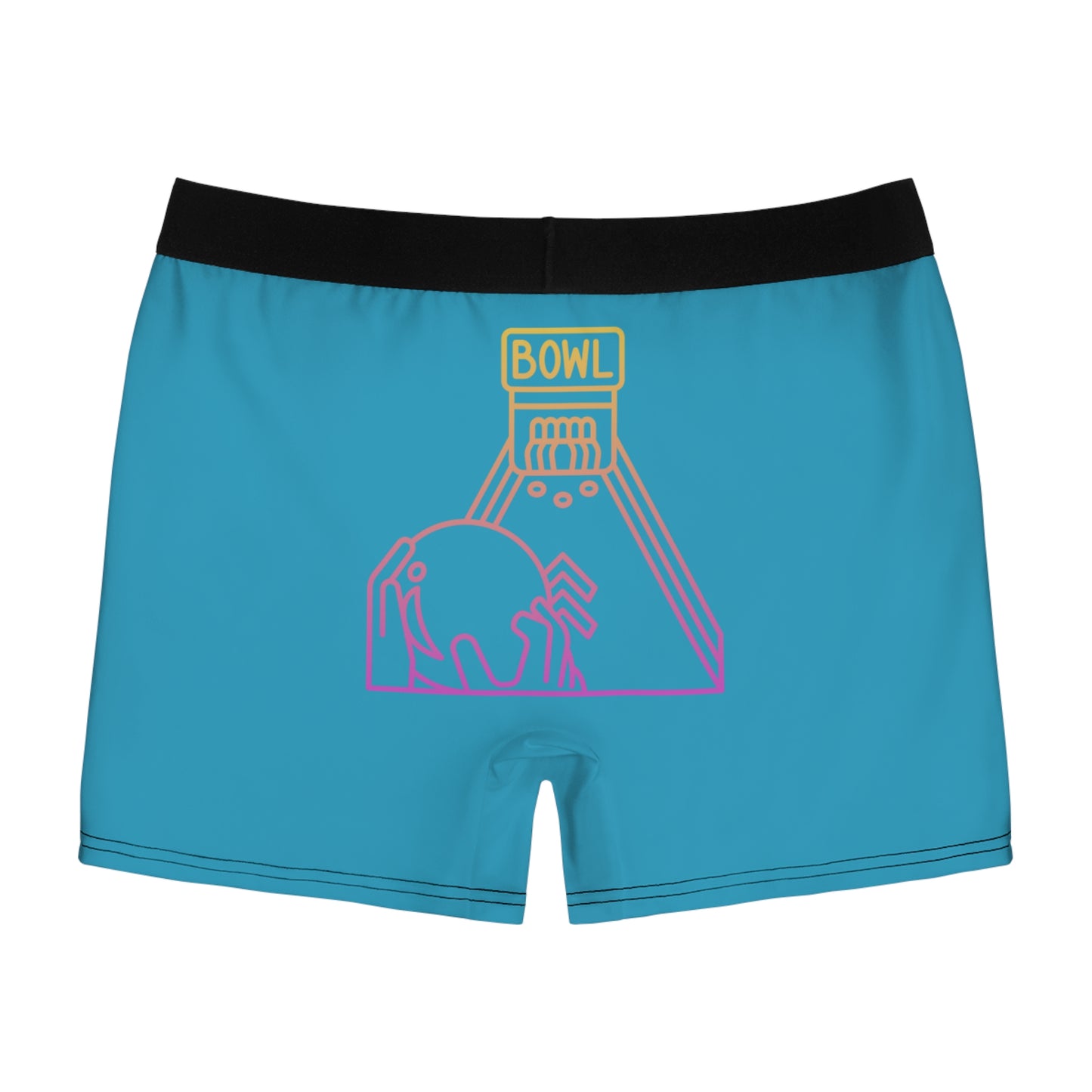 Men's Boxer Briefs: Bowling Turquoise