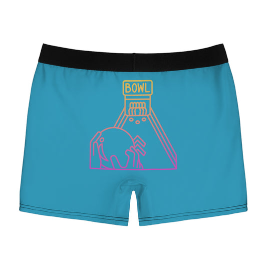 Men's Boxer Briefs: Bowling Turquoise