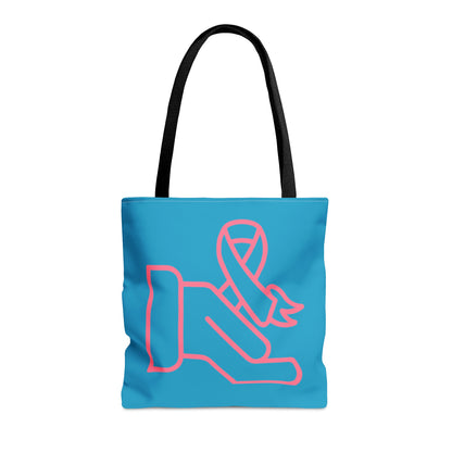 Tote Bag: Fight Cancer Turquoise