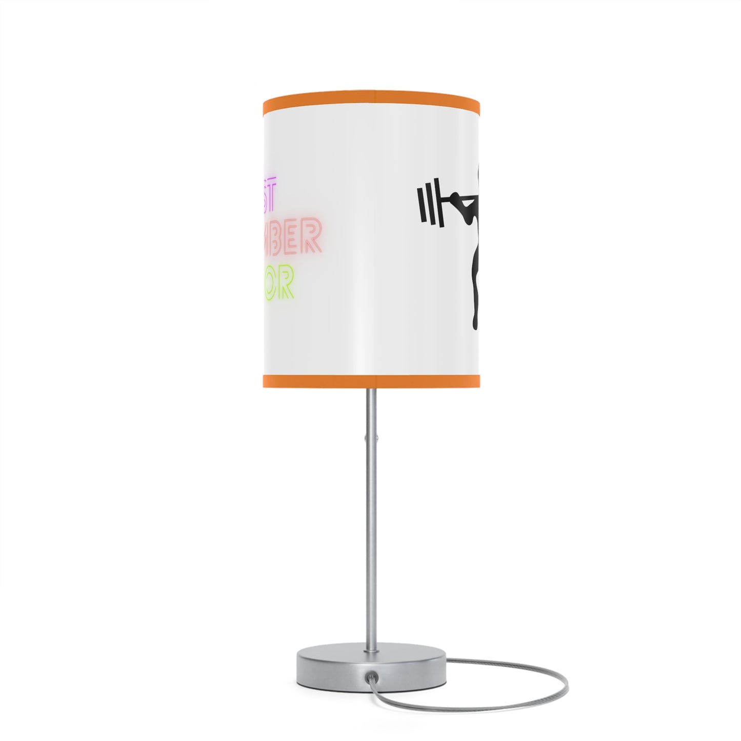 Lamp on a Stand, US|CA plug: Weightlifting White