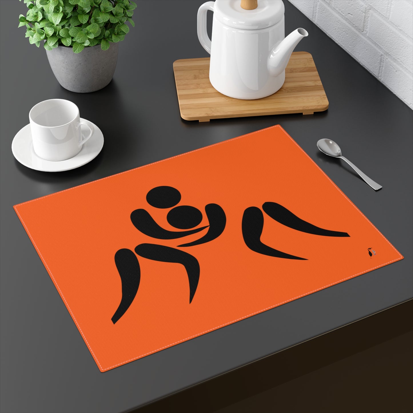 Placemat, 1pc: Wrestling Orange