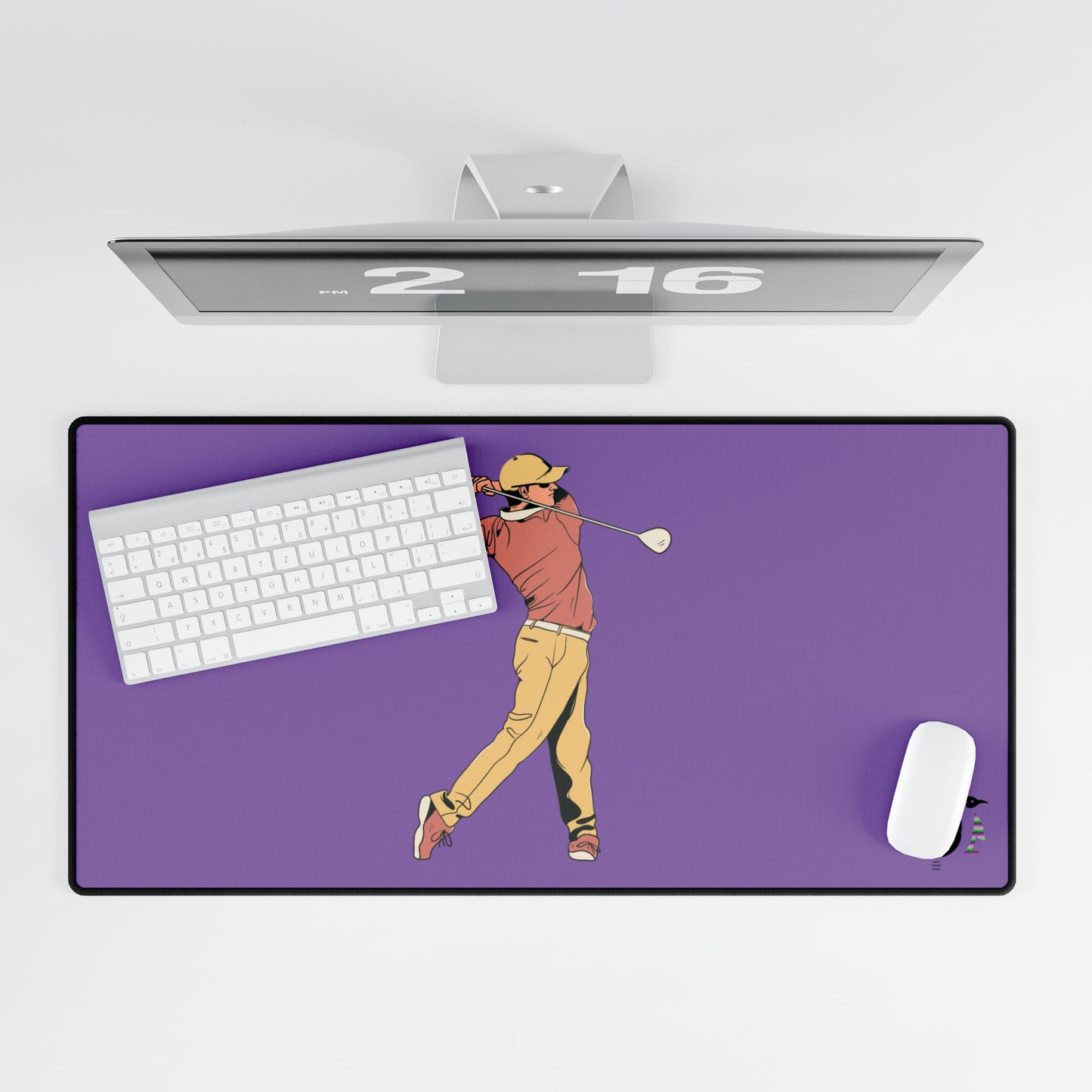 Desk Mats: Golf Lite Purple