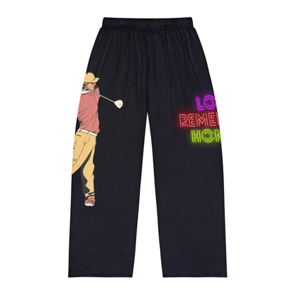 Men's Pajama Pants: Golf Black