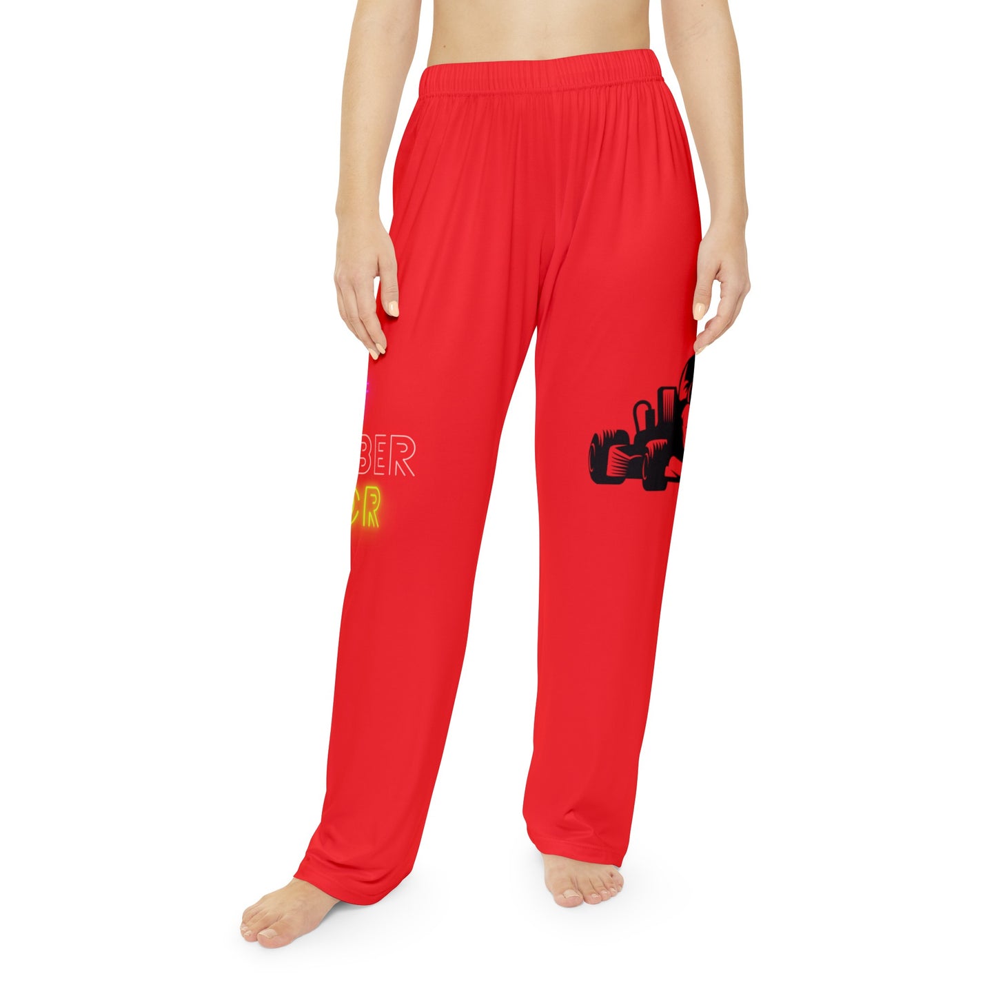 Pambabaeng Pajama Pants: Racing Red 