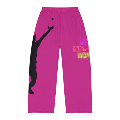 Men's Pajama Pants: Tennis Pink