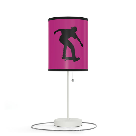 Lamp on a Stand, US|CA plug: Skateboarding Pink