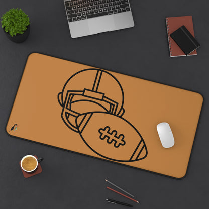 Desk Mat: Football Lite Brown