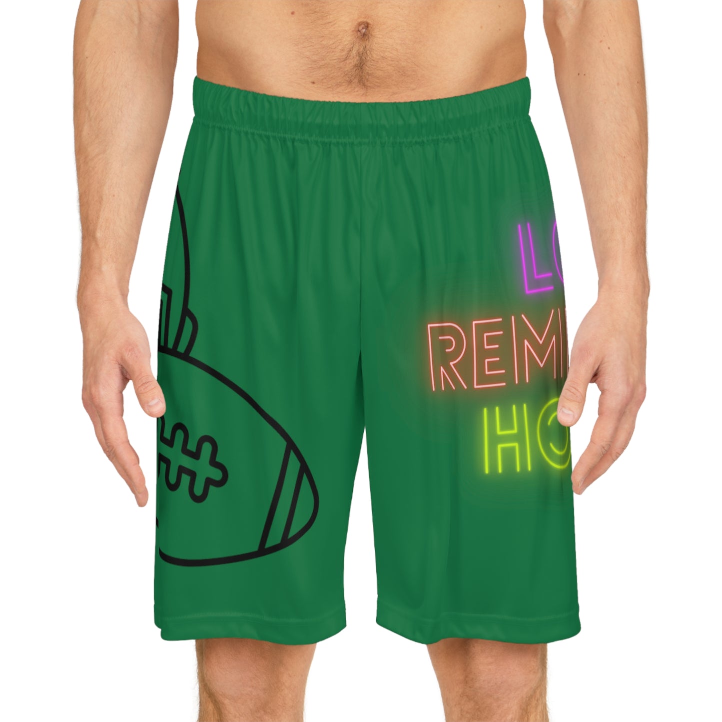 Basketball Shorts: Football Dark Green