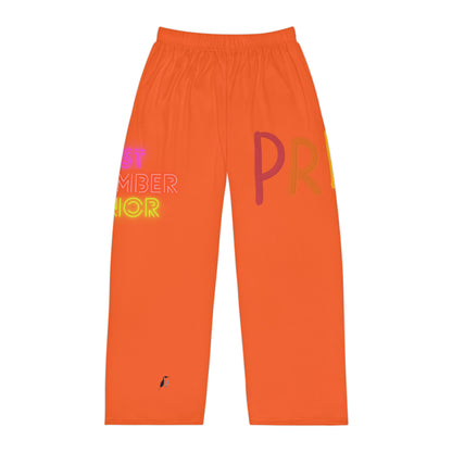 Men's Pajama Pants: LGBTQ Pride Orange