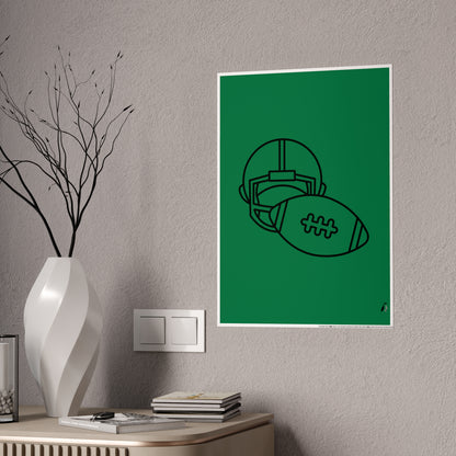 Gloss Posters: Football Dark Green