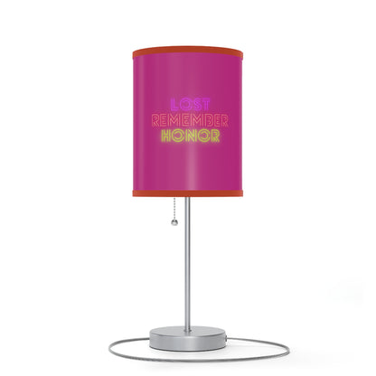 Lamp on a Stand, US|CA plug: Football Pink