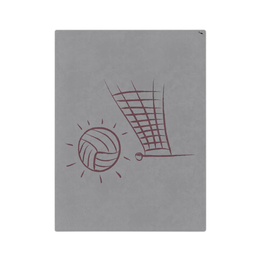 Velveteen Minky Blanket: Volleyball Grey