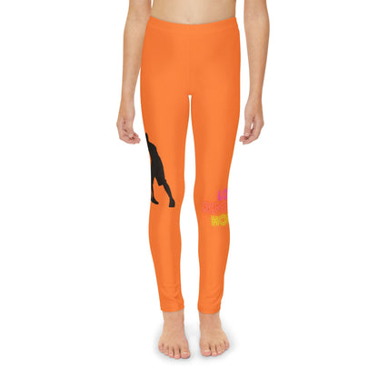 Youth Full-Length Leggings: Basketball Crusta