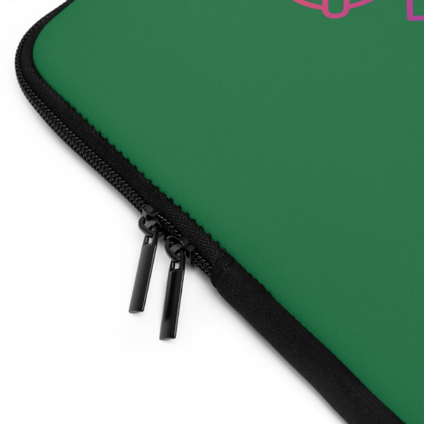 Laptop Sleeve: Music Dark Green