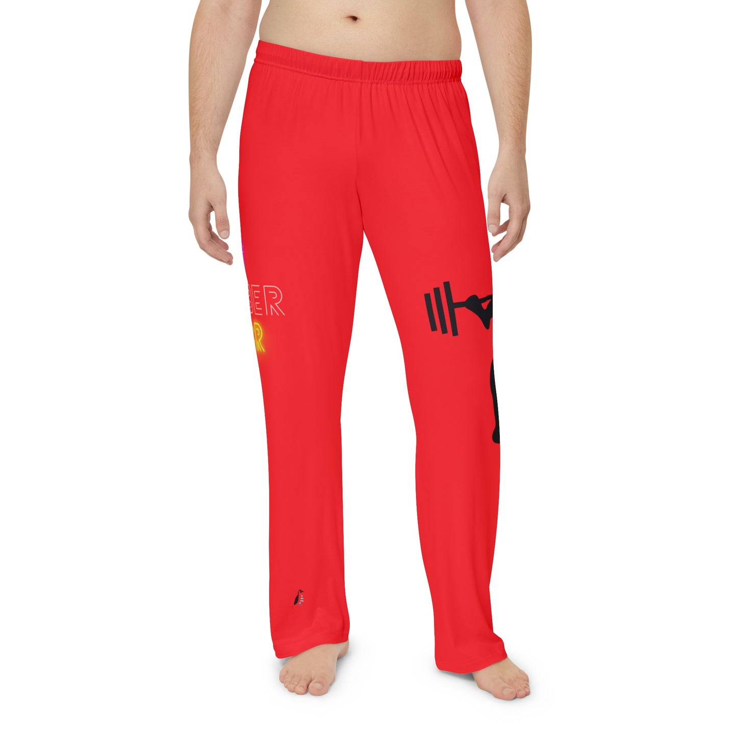 Men's Pajama Pants: Weightlifting Red