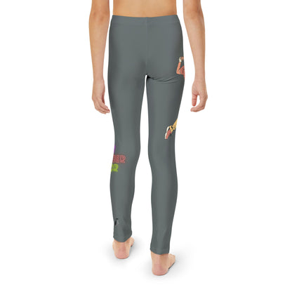 Youth Full-Length Leggings: Golf Dark Grey