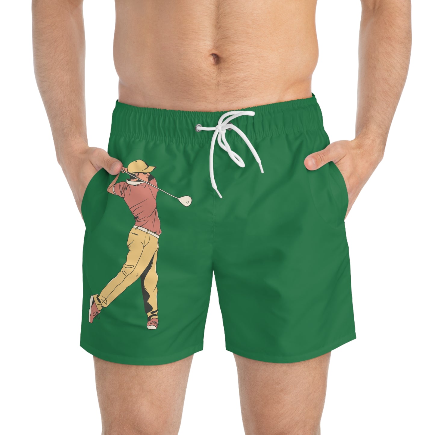 Swim Trunks: Golf Dark Green