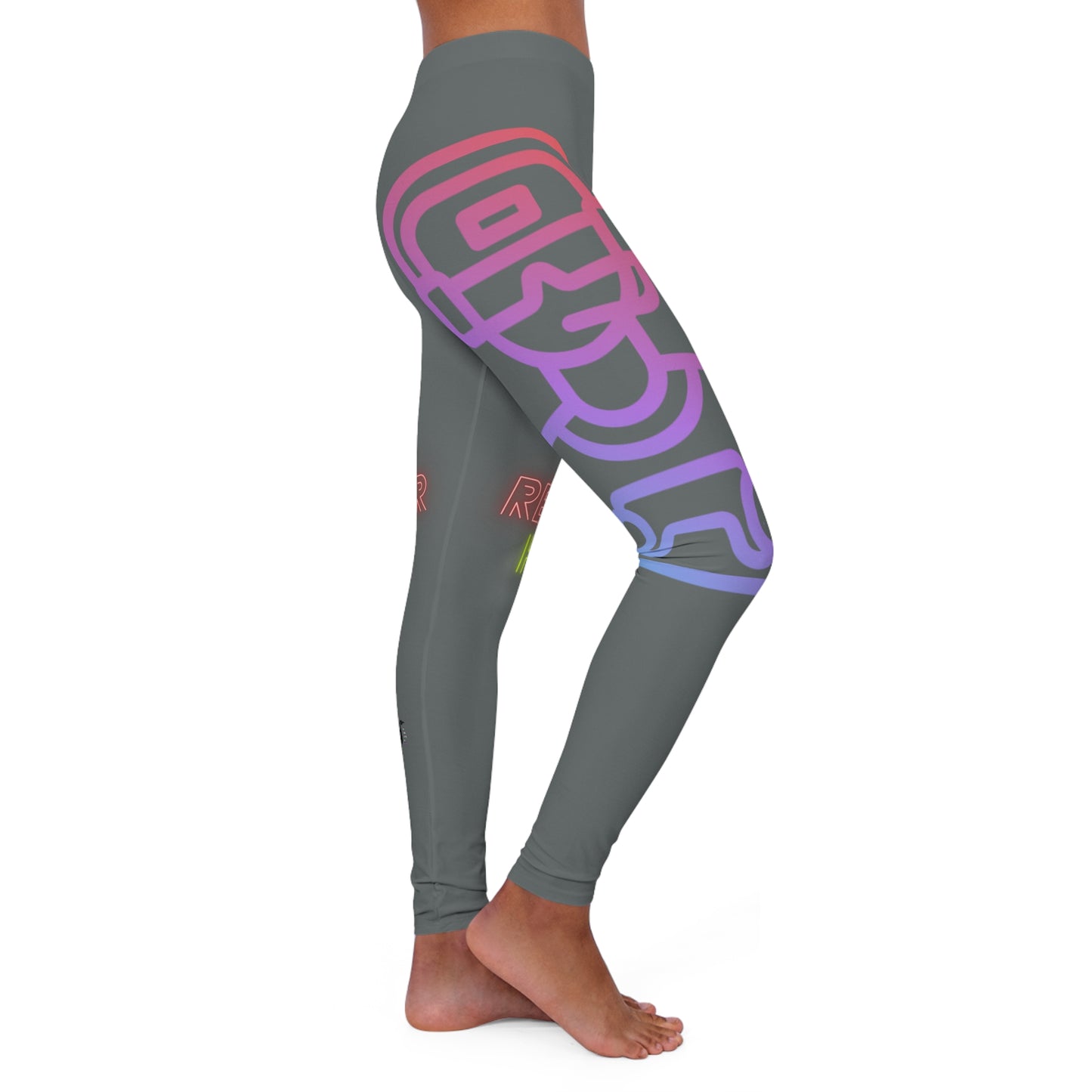 Women's Spandex Leggings: Gaming Dark Grey