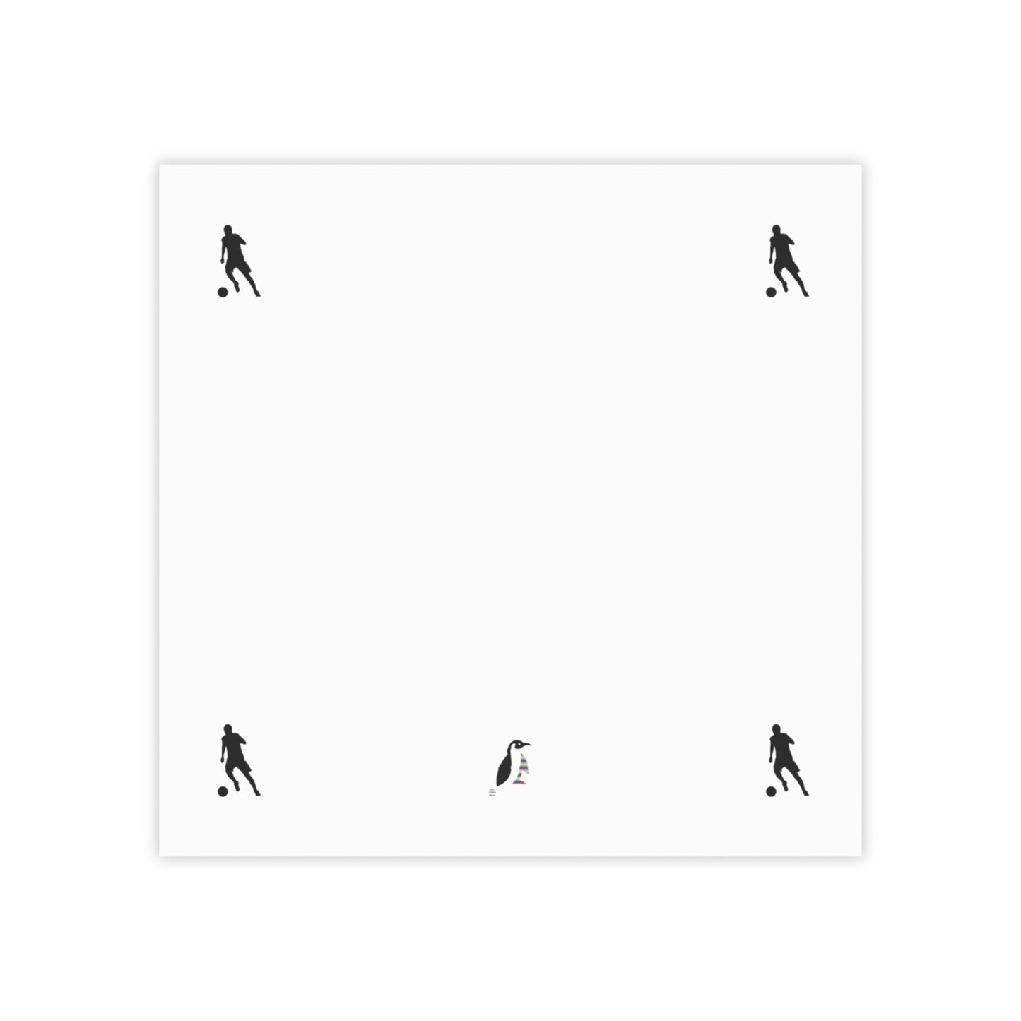 Post-it® Note Pads: Soccer White