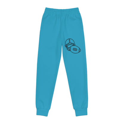 Youth Joggers: Football Turquoise