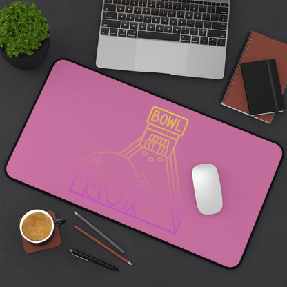 Desk Mat: Bowling Lite Pink