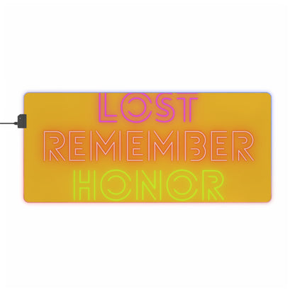 LED Gaming Mouse Pad: Lost Remember Honor Yellow