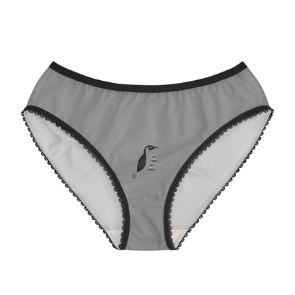 Women's Briefs: Wrestling Grey