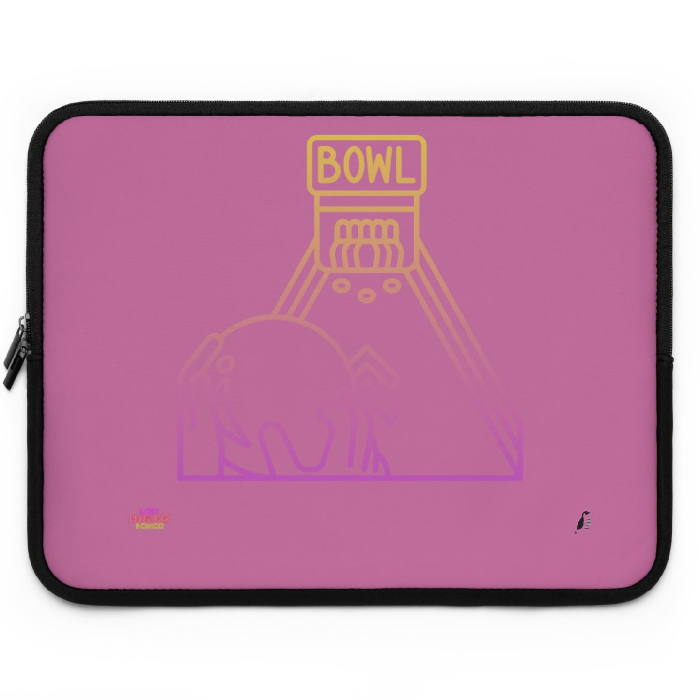 Laptop Sleeve: Bowling Lite Pink