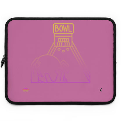 Laptop Sleeve: Bowling Lite Pink