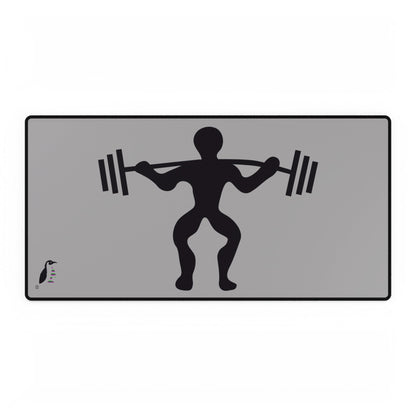 Desk Mats: Weightlifting Lite Grey