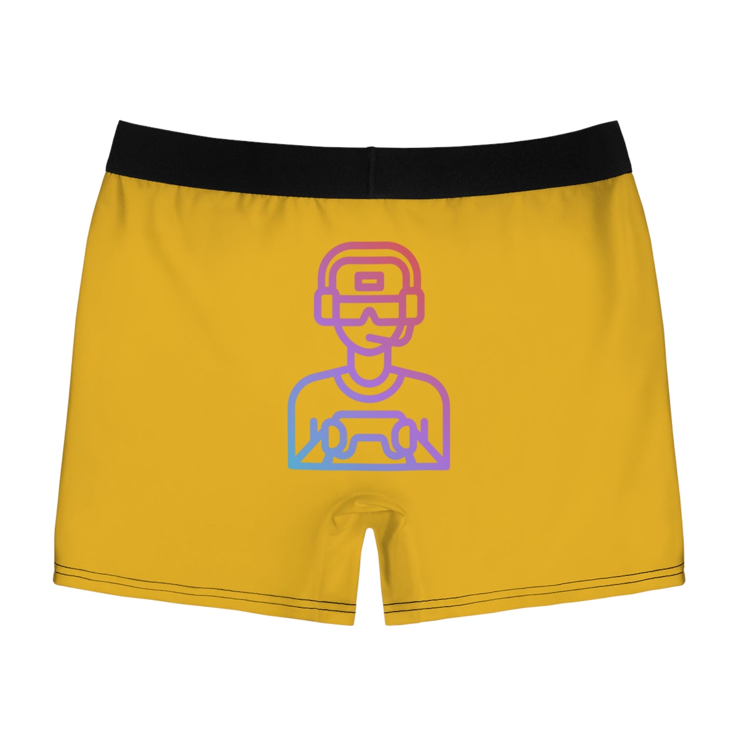 Men's Boxer Briefs: Gaming Yellow