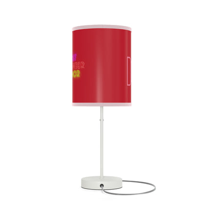 Lamp on a Stand, US|CA plug: Fight Cancer Dark Red