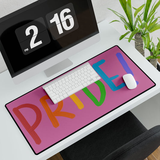 Desk Mats: LGBTQ Pride Lite Pink